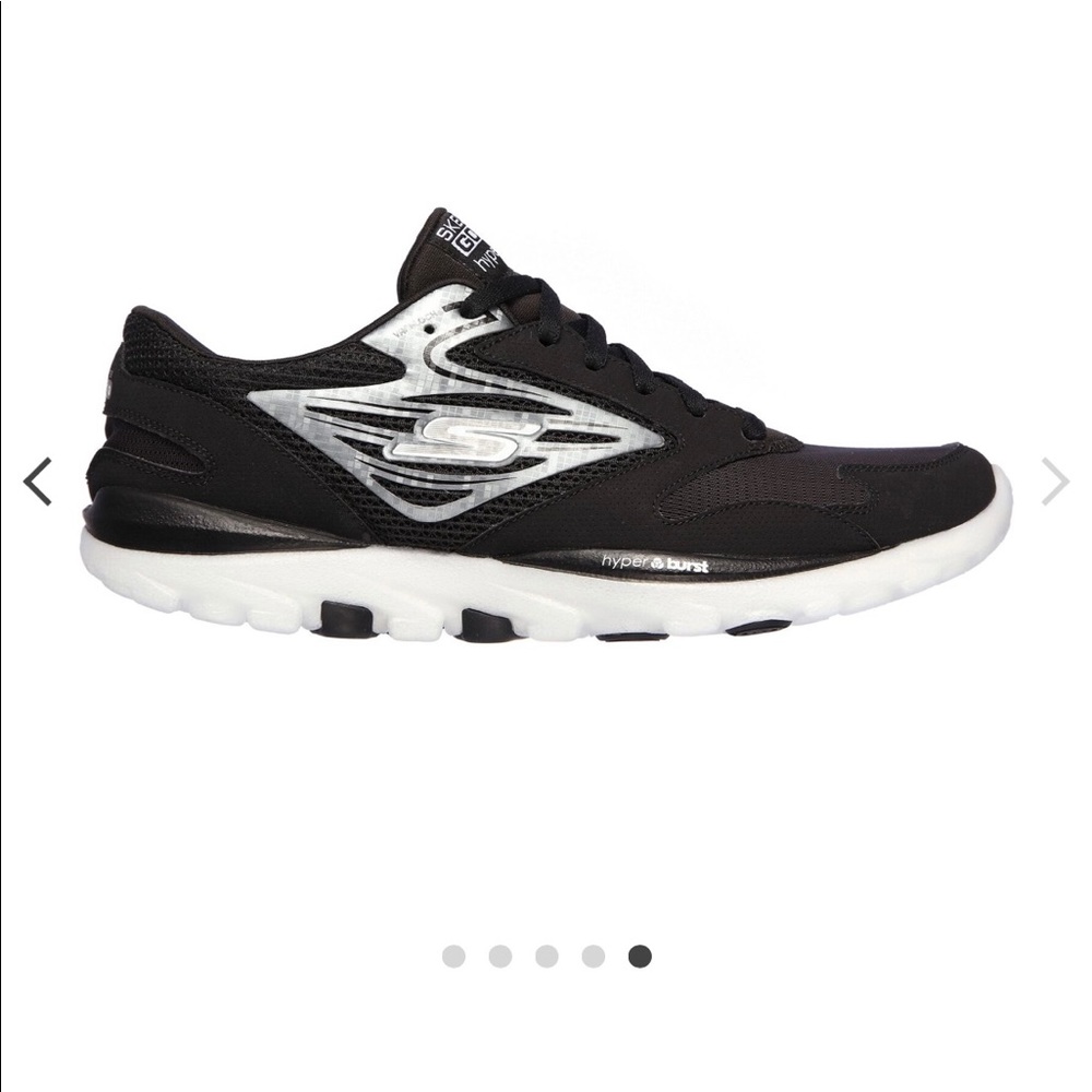 Skechers GOrun OG Hyper size 6 black/silver BNWT